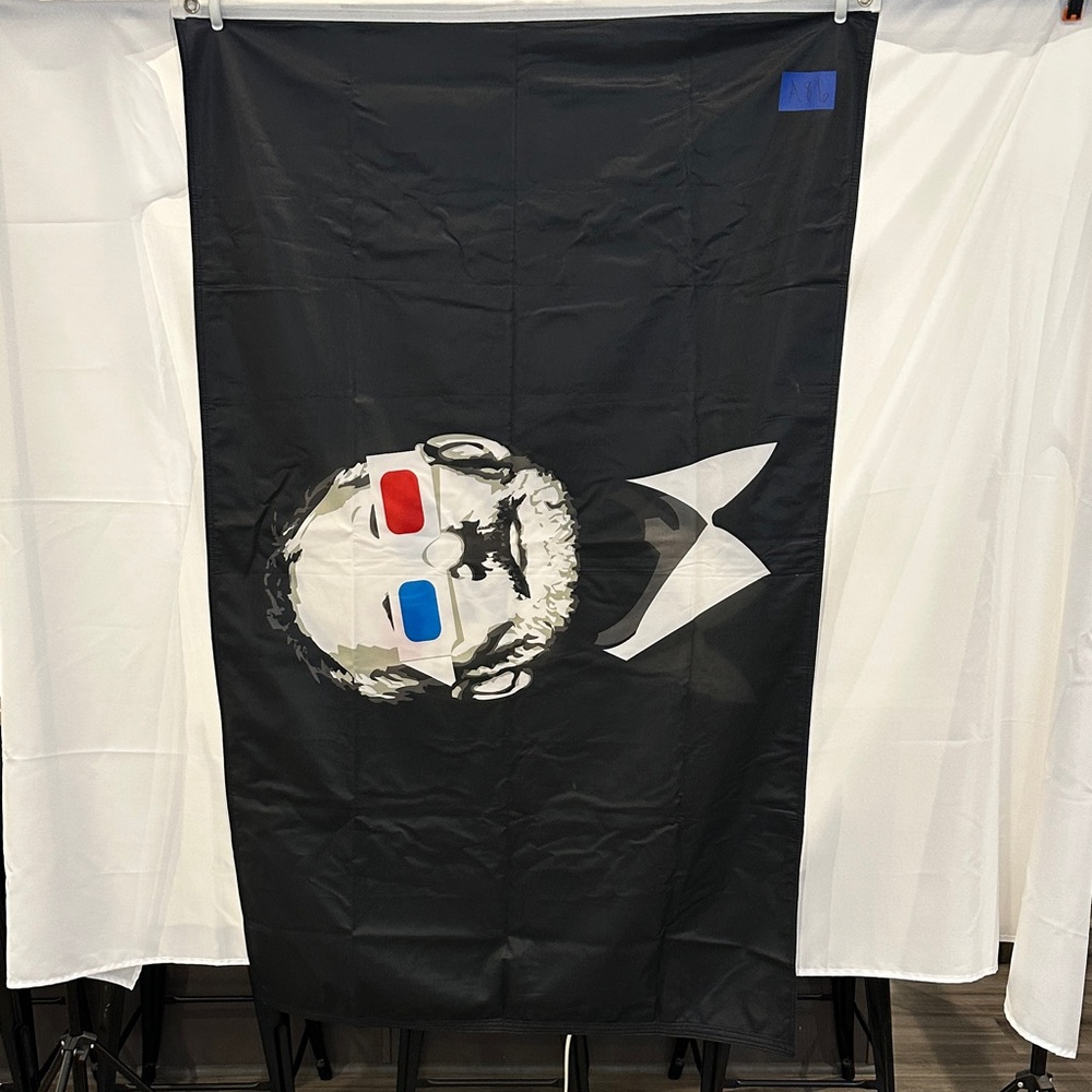 The Chive Bill Murray 3D Glasses Flag – Black Background